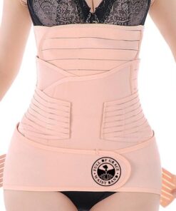 ELEBAE Women's Postpartum 3-in-1 Girdles Wrap – Waist + Pelvis + Belly  Support Recovery Belt Waist Trainer Postnatal Shapewear Body Shaper Belly  HIPS
